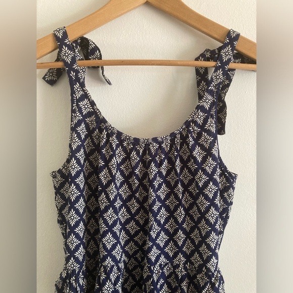 Beach Lunch Lounge Tie Shoulder Maxi Dress Boho Cottage Spring NWT - Picture 6 of 11